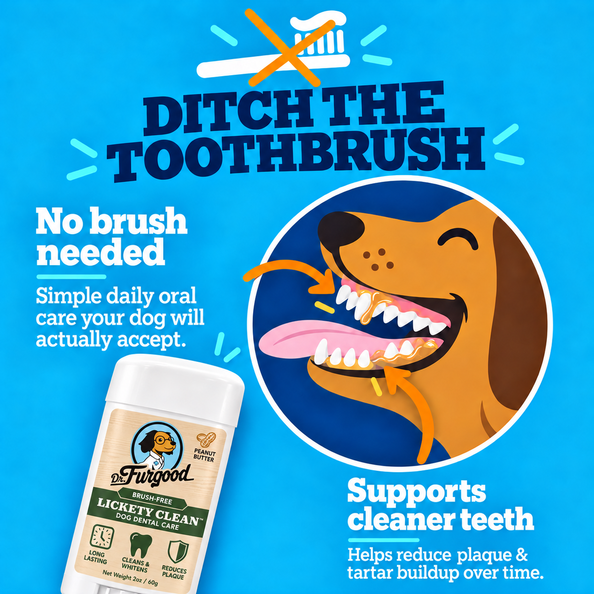 Lickety Clean™ - Brushless Oral Care Gel