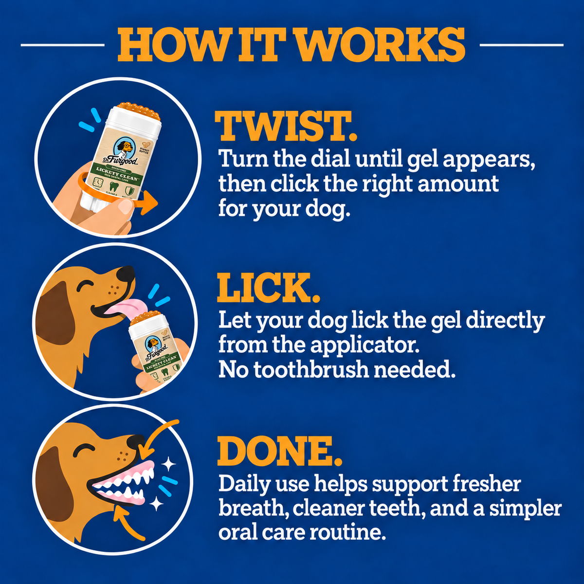 Lickety Clean™ - Brushless Oral Care Gel