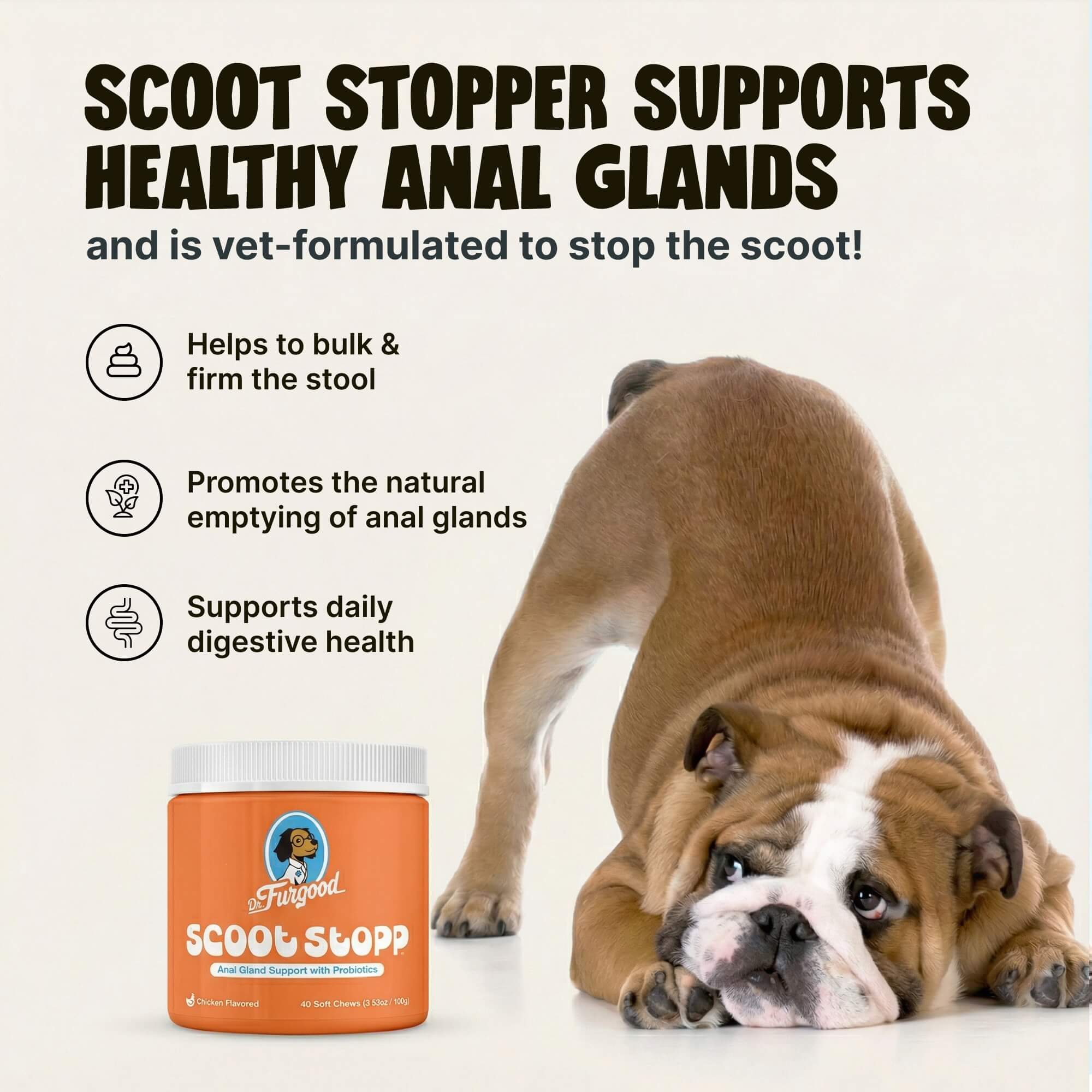 Scoot Stopp™ - Dog Anal Gland Support Chews